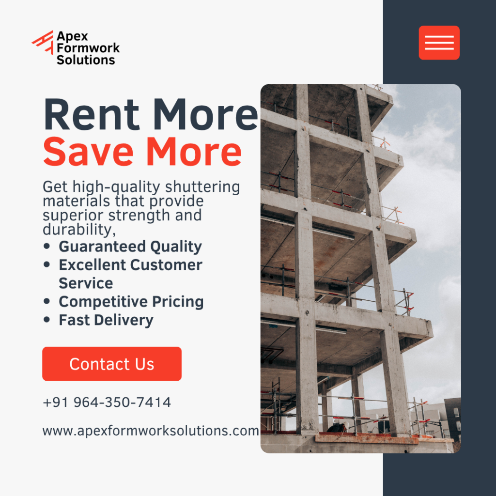 Premium shuttering and scaffolding materials for rent